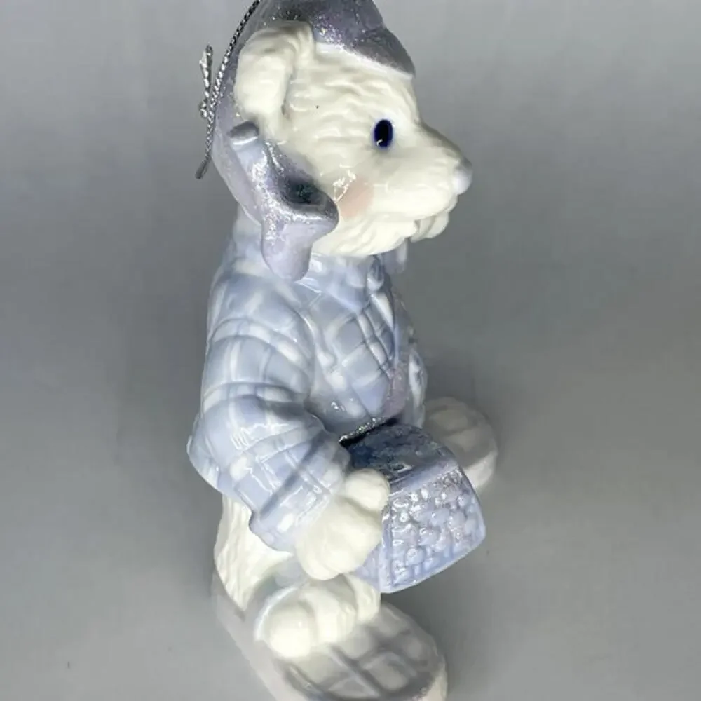 Polar Bear Snowshoes Porcelain‎ Christmas Ornament 5